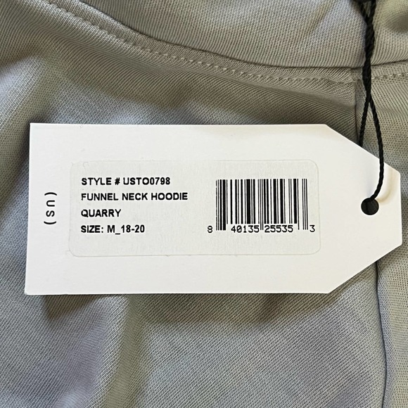 Universal Standard Women’s Funnel Neck Gray Hoodie Medium = 18-20 - Picture 12 of 13
